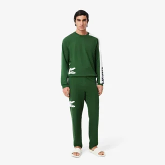Bedruckte Fleece-Loungewear-Hose für Herren