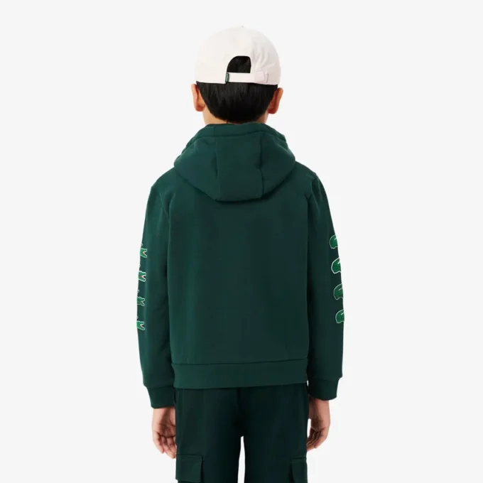 Bedruckter Fleece-Hoodie mit Reißverschluss für Kinder