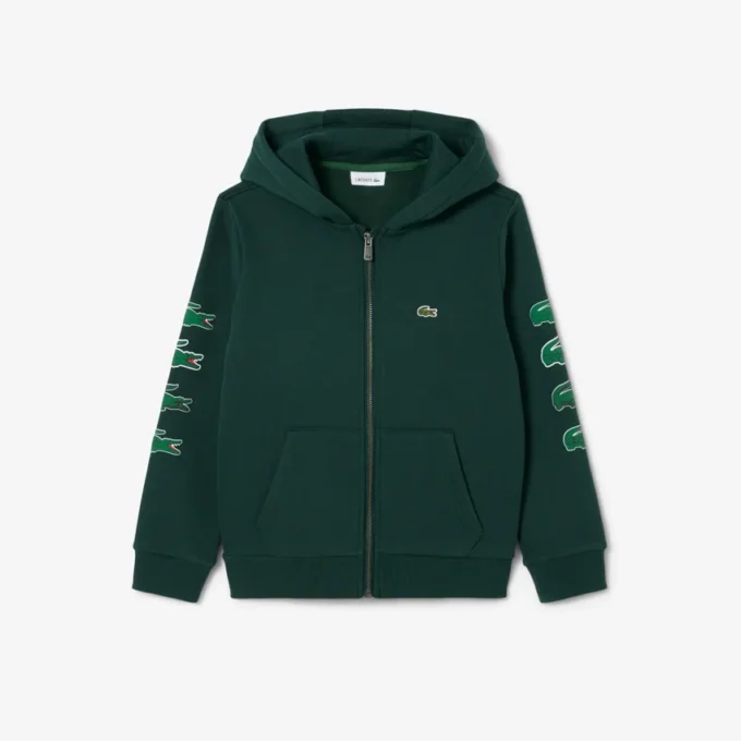 Bedruckter Fleece-Hoodie mit Reißverschluss für Kinder