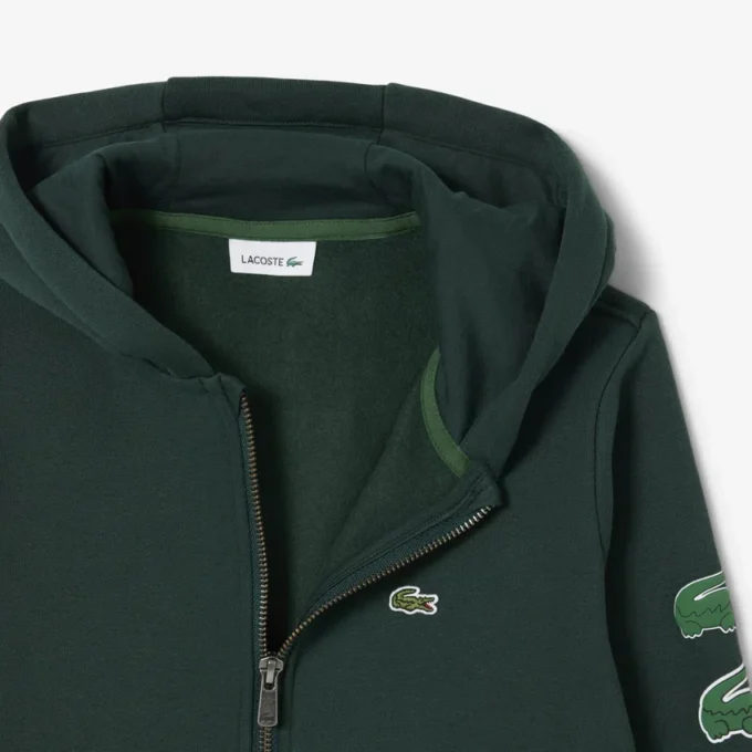 Bedruckter Fleece-Hoodie mit Reißverschluss für Kinder