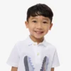 Bedrucktes Baumwoll-Poloshirt