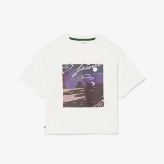 Bedrucktes Baumwoll-T-Shirt für Mädchen