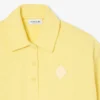 Übergroßes geripptes Polo-Sweatshirt