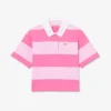 Übergroßes gestreiftes Rugby-Poloshirt aus Baumwolle