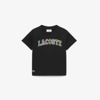 Besticktes Baumwoll-T-Shirt