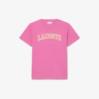 Besticktes Baumwoll-T-Shirt