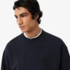 Besticktes Fleece-Sweatshirt