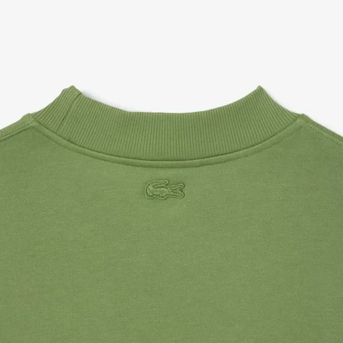 Besticktes Fleece-Sweatshirt