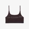 Bralette aus Mesh mit Krokodil-Akzent