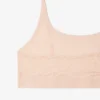 Bralette aus Mesh mit Krokodil-Akzent