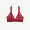 Bralette mit Logo-Spitzen-Dreieck