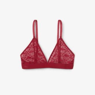 Bralette mit Logo-Spitzen-Dreieck