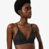Bralette mit Logo-Spitzen-Dreieck