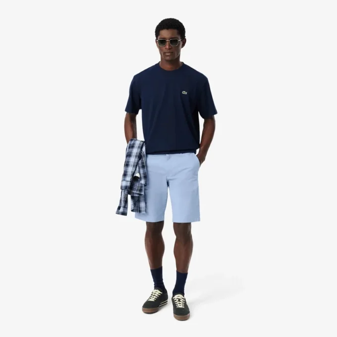 Chino-Shorts aus Stretch-Twill