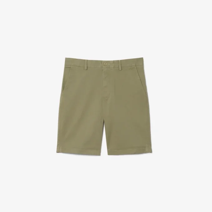 Chino-Shorts aus Stretch-Twill