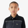 Colorblock-Poloshirt im Petit-Piqué-Stil