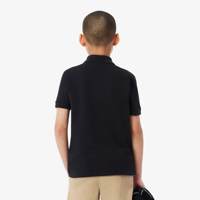 Colorblock-Poloshirt im Petit-Piqué-Stil