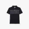 Colorblock-Poloshirt im Petit-Piqué-Stil