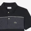 Colorblock-Poloshirt im Petit-Piqué-Stil