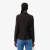 Damen-Blazer aus Wolle mit gesticktem Logo und schmaler Passform