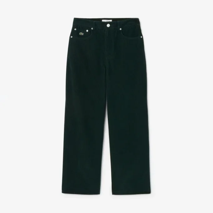 Damen-Cordhose mit weitem Bein