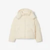 Damen-Daunenjacke mit Kapuze in lockerer Passform