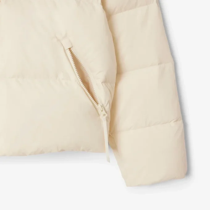 Damen-Daunenjacke mit Kapuze in lockerer Passform