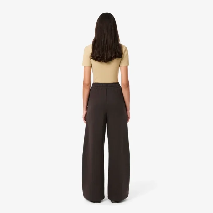 Damen-Fleece-Jogginghose mit weitem Bein