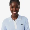 Damen-Golf-Pullover mit Stretch-Poloshirt-Kragen