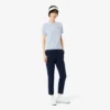 Damen-Golfpullover mit Polokragen und kurzen Ärmeln
