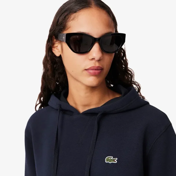 Damen-Hoodie mit lockerer Passform aus Piqué