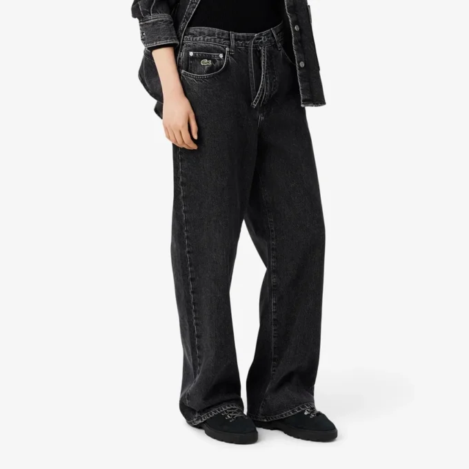 Damen-Jeans mit weitem Bein