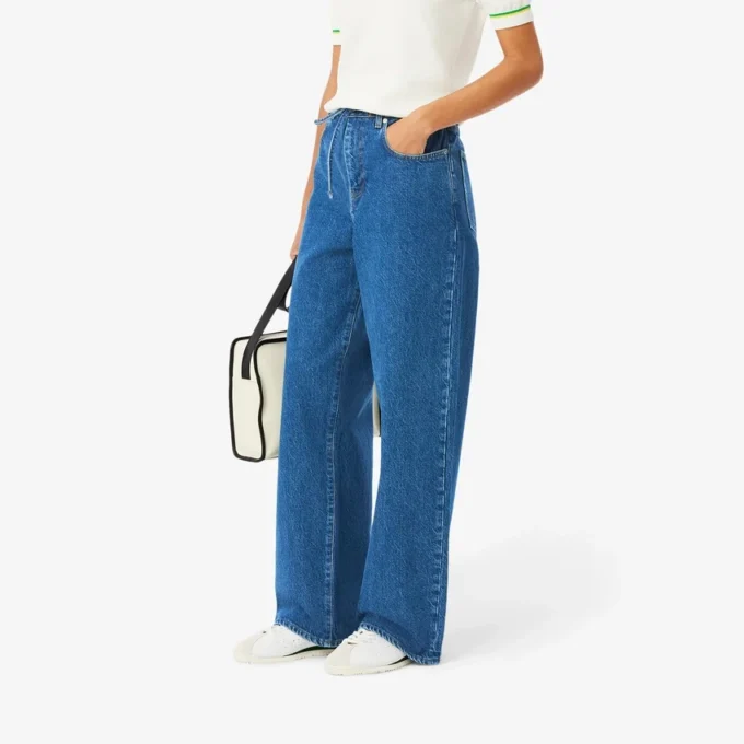 Damen-Jeans mit weitem Bein