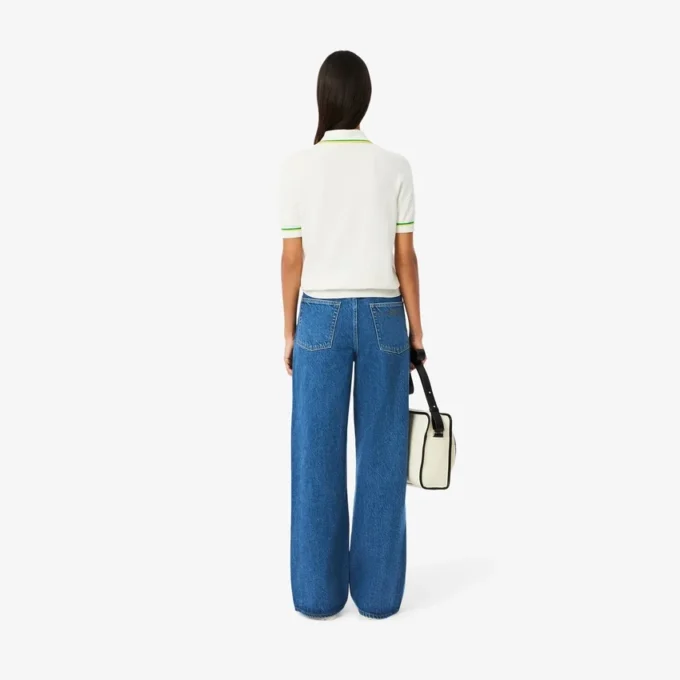 Damen-Jeans mit weitem Bein