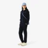 Damen-Jersey-T-Shirt mit Kontrastbesatz