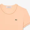 Damen-Jersey-T-Shirt mit Kontrastbesatz
