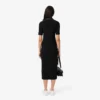Damen-Kleid mit schmaler Passform, Diamanta-Krokodil-Logo und Polokragen