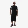 Damen-Kleid mit schmaler Passform, Diamanta-Krokodil-Logo und Polokragen