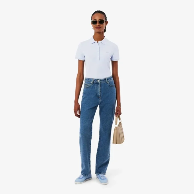 Damen L.12.D Slim Fit Stretch Mini Piqua Poloshirt