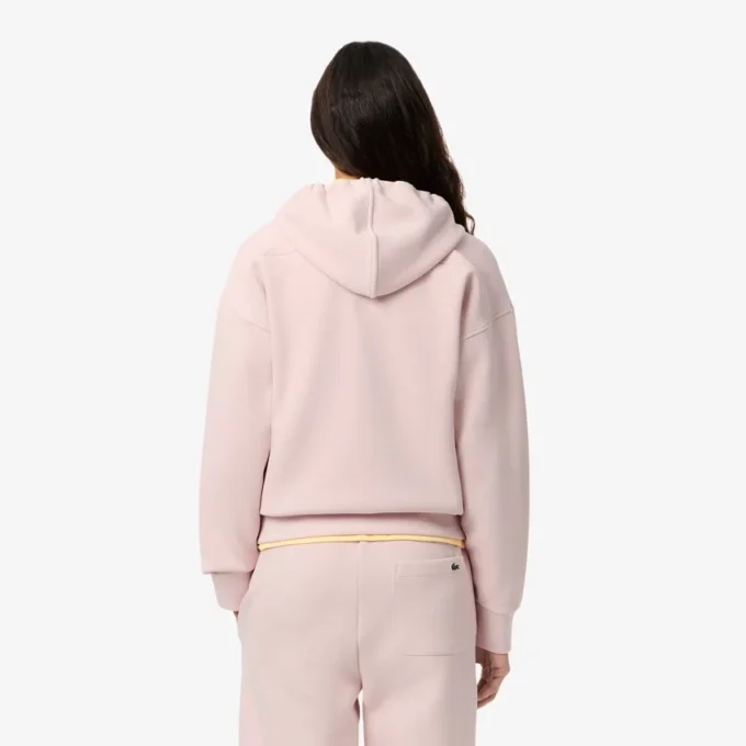 Damen-Piqué-Hoodie mit Reißverschluss