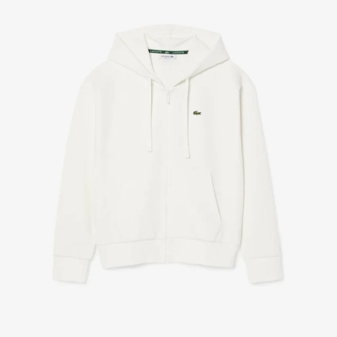 Damen-Piqué-Hoodie mit Reißverschluss