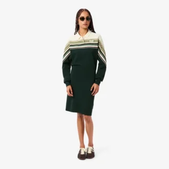 Damen-Piqué-Kleid in Slim Fit, hergestellt in Frankreich