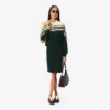 Damen-Piqué-Kleid in Slim Fit, hergestellt in Frankreich