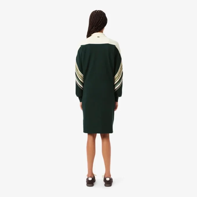 Damen-Piqué-Kleid in Slim Fit, hergestellt in Frankreich