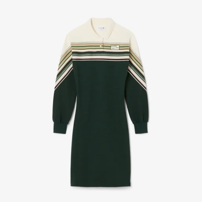 Damen-Piqué-Kleid in Slim Fit, hergestellt in Frankreich