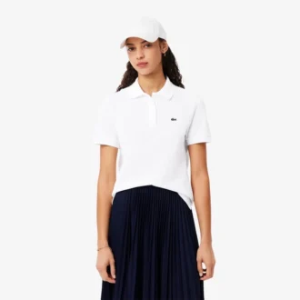 Damen-Poloshirt in Regular Fit aus geschmeidigem Petit Piqué
