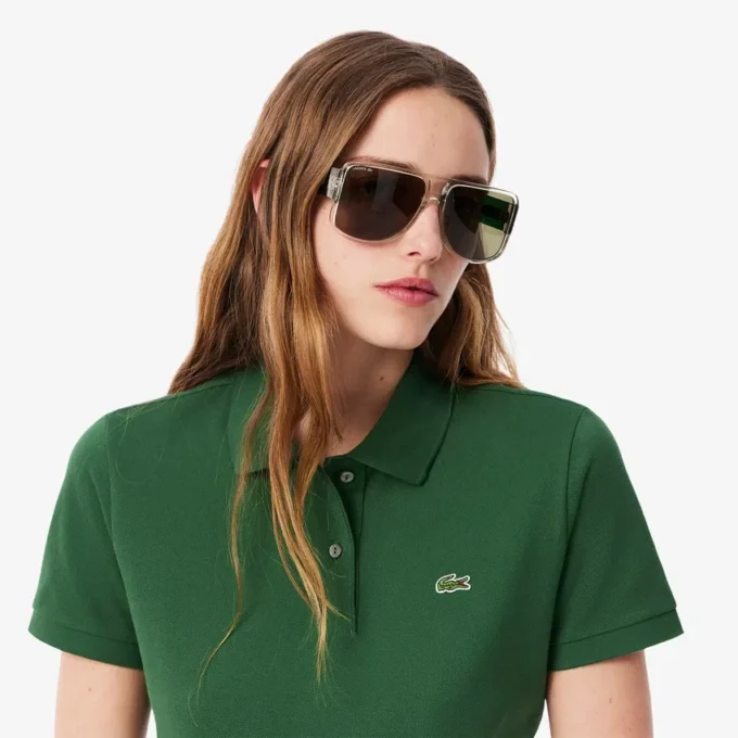 Damen-Poloshirt in Regular Fit aus geschmeidigem Petit Piqué