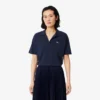 Damen-Poloshirt in Relaxed Fit aus Piqué