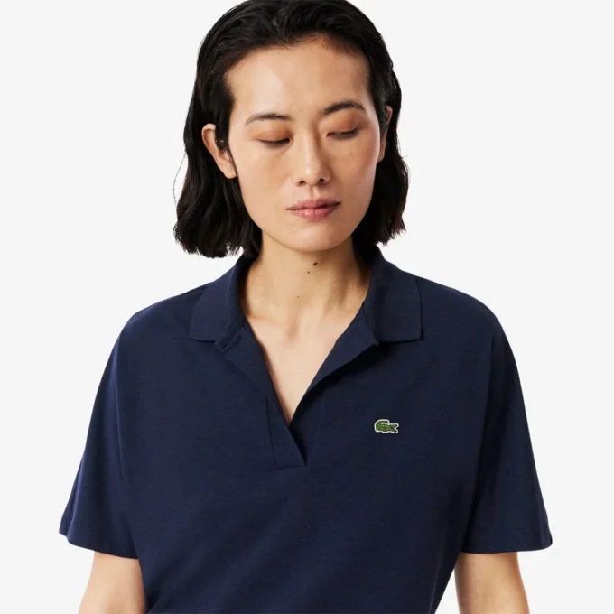 Damen-Poloshirt in Relaxed Fit aus Piqué