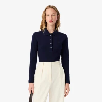 Damen-Poloshirt L.12.12 Slim Fit Stretch Mini Piqua